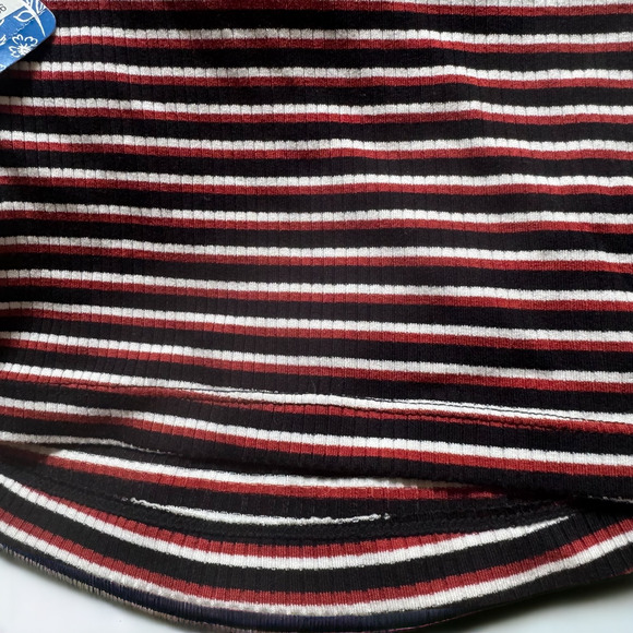 Intimately Free People Show Me Black Ribbed Striped Tube Top in Black Combo - Picture 6 of 7